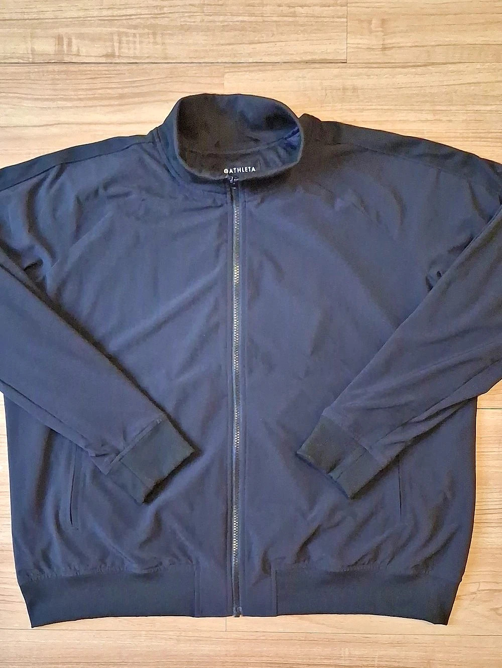 Athleta Flex Bomber Men's Lightweight Zip Jacket Blue